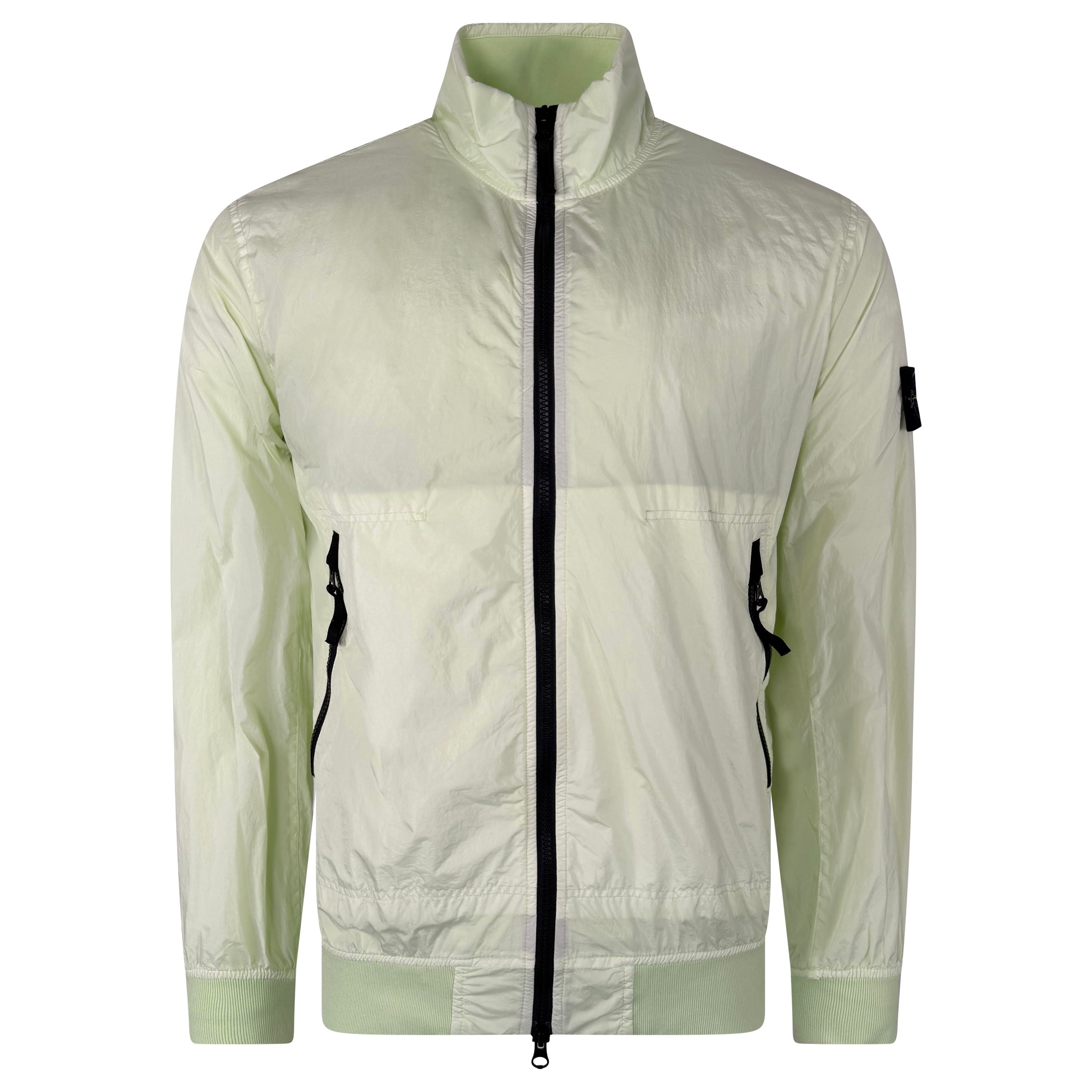 STONE ISLAND LIME GREEN WINDBREAKER - LARGE - Affluent ArchivesUsed HIGH END DESIGNER CLOTHING