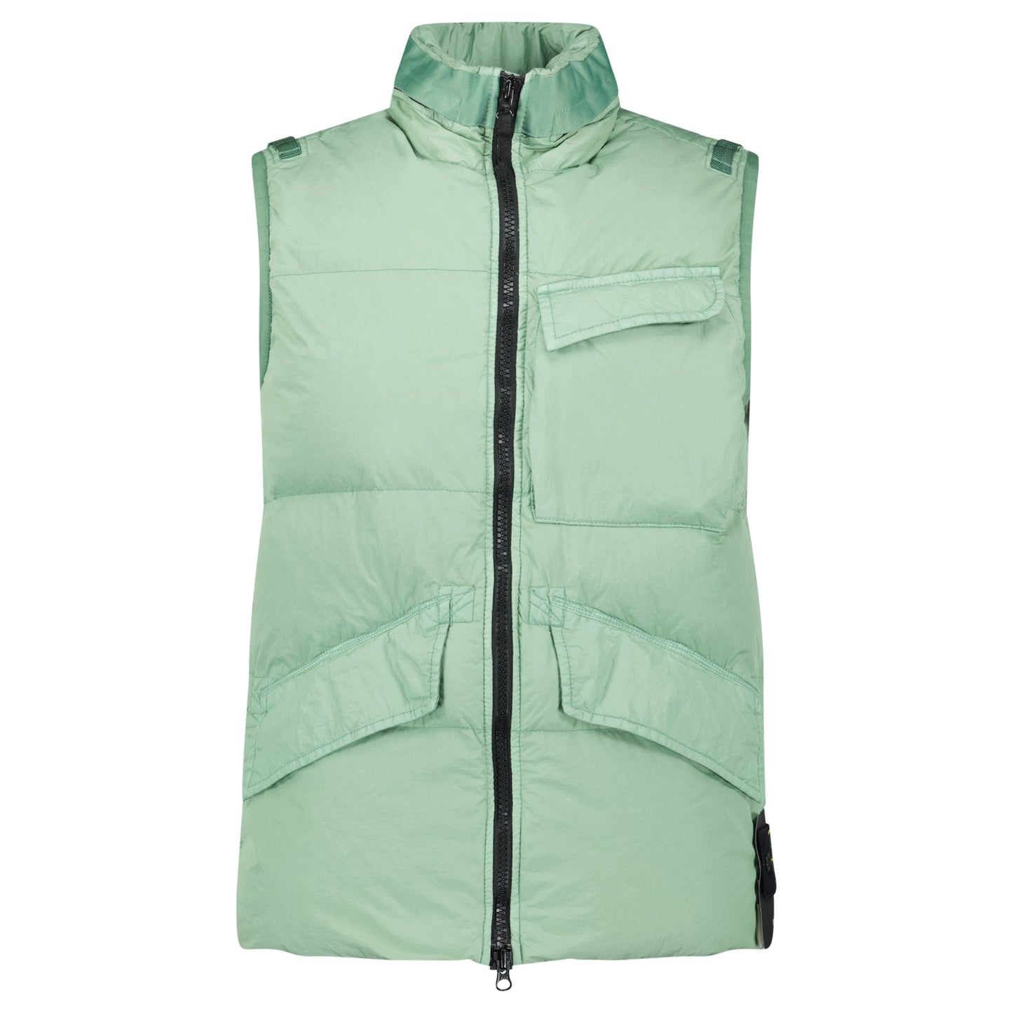 STONE ISLAND MINT GREEN GILET NEW WITH TAGS - SMALL (Fits M) - Affluent ArchivesUsed HIGH END DESIGNER CLOTHING