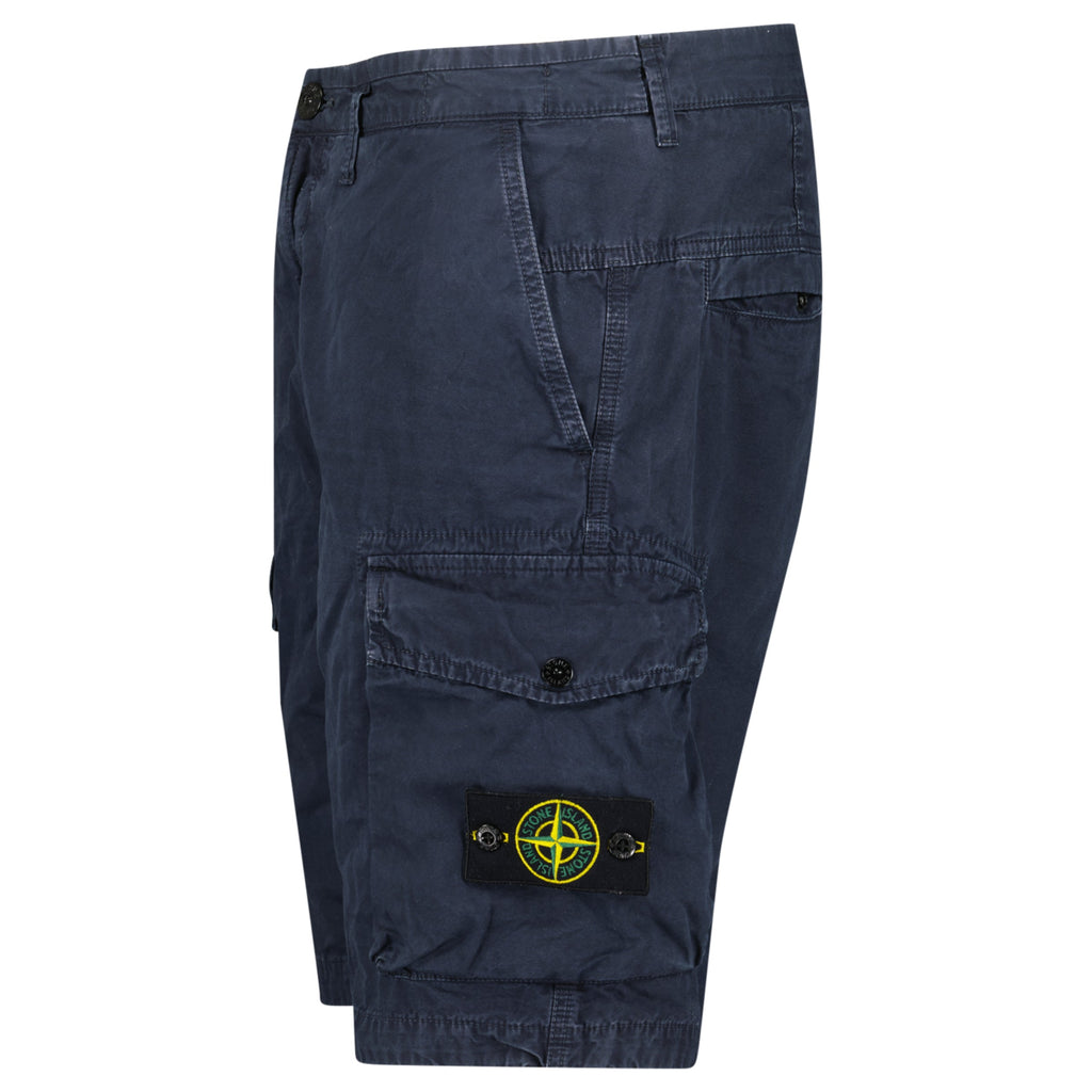 STONE ISLAND NAVY CARGO BADGE SHORTS - XL - Affluent ArchivesUsed HIGH END DESIGNER CLOTHING