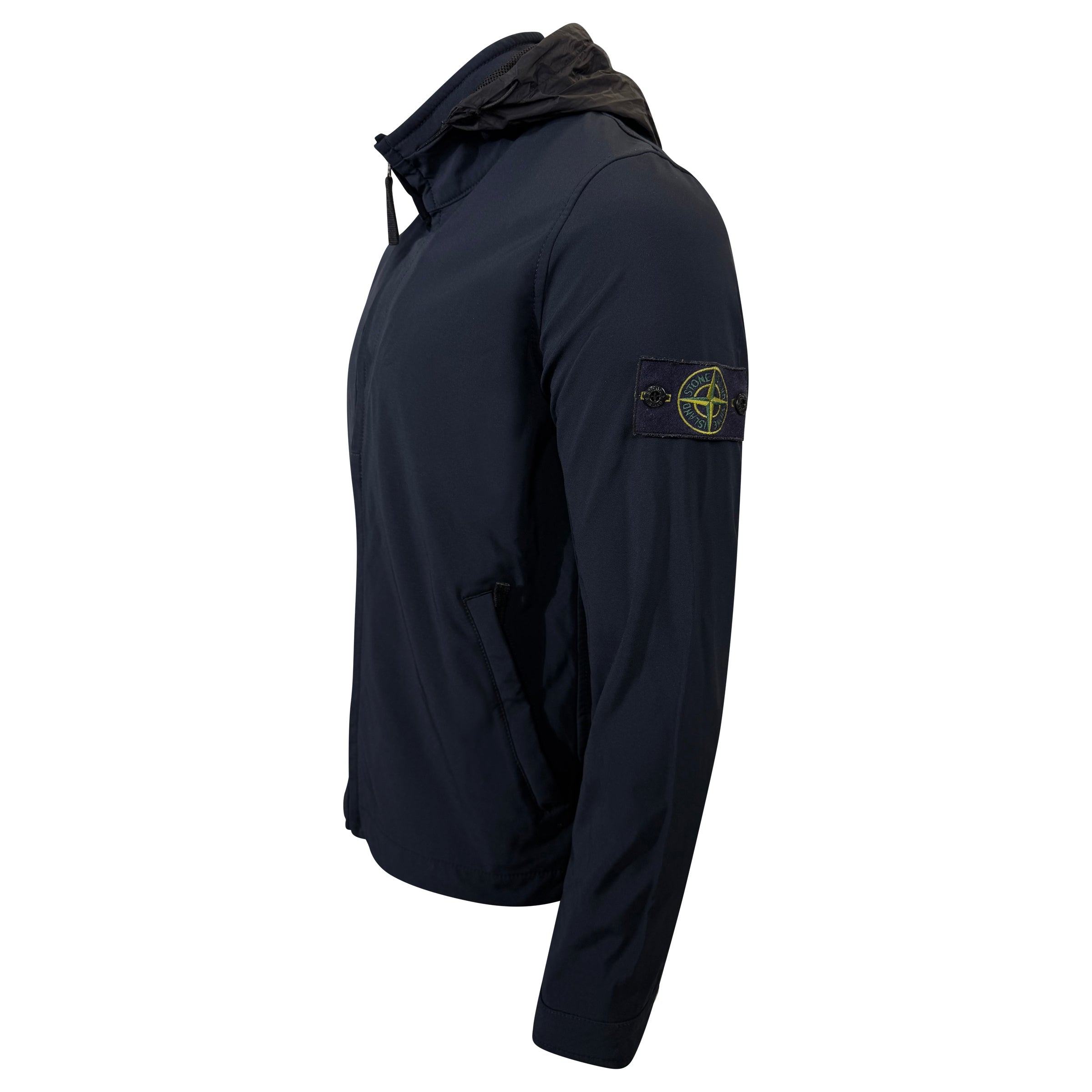 STONE ISLAND NAVY SHEL JACKET - LARGE - Affluent ArchivesUsed HIGH END DESIGNER CLOTHING
