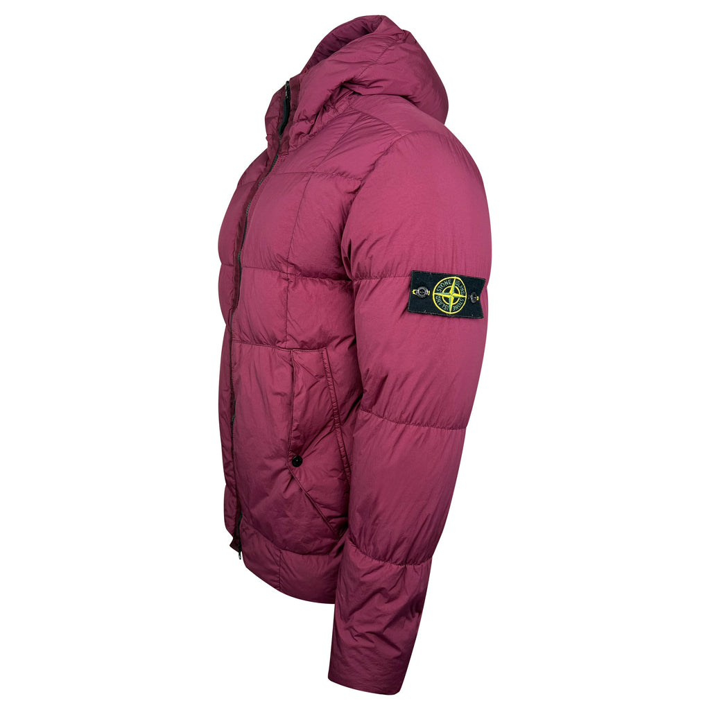 STONE ISLAND PURPLE CRINKLE COAT - XL (Fits L) - Affluent ArchivesUsed HIGH END DESIGNER CLOTHING