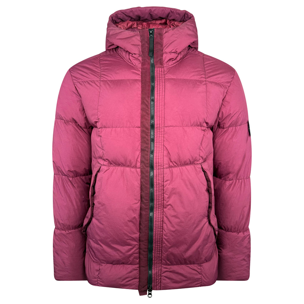 STONE ISLAND PURPLE CRINKLE COAT - XL (Fits L) - Affluent ArchivesUsed HIGH END DESIGNER CLOTHING