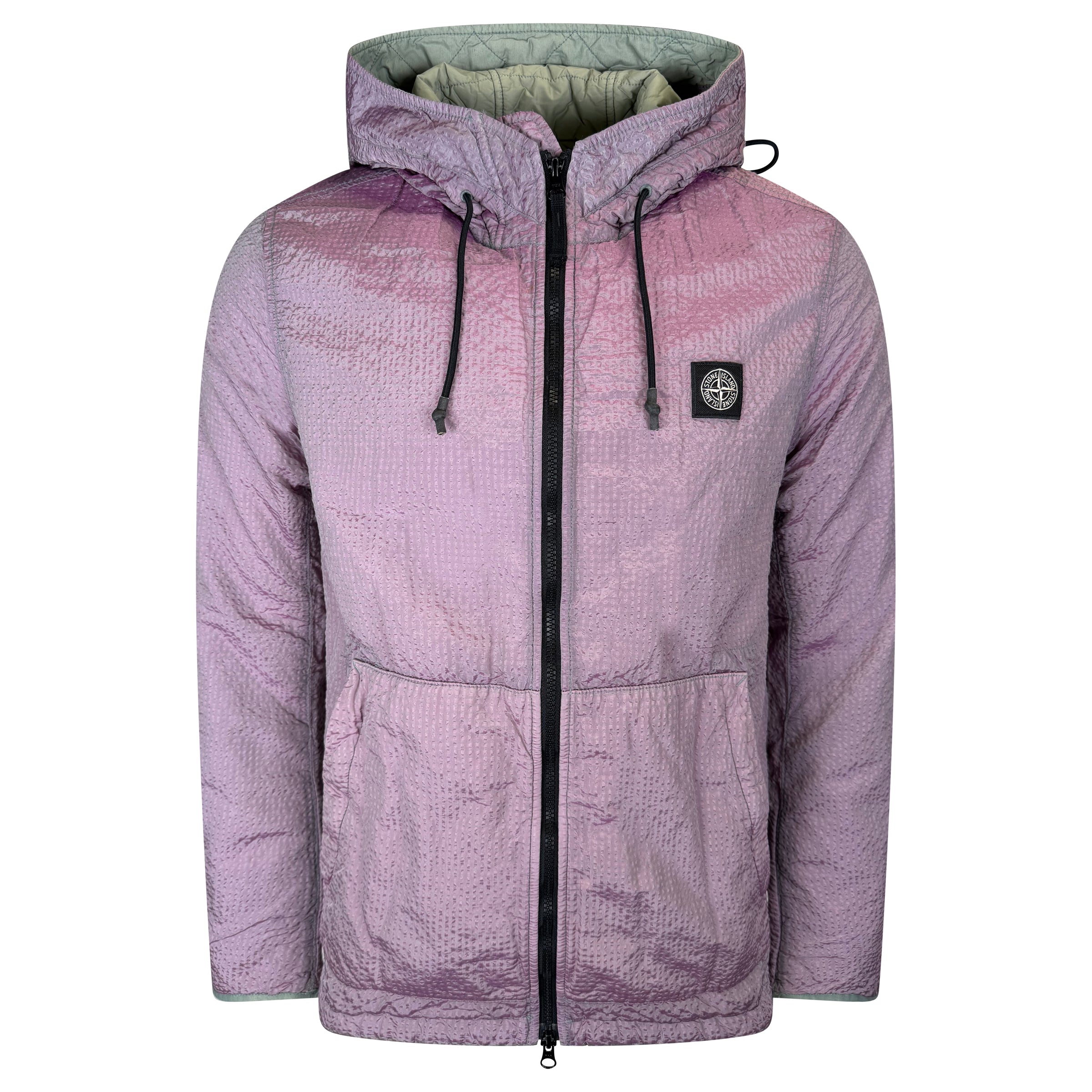 STONE ISLAND PURPLE PADDED COMPASS JACKET - LARGE - Affluent ArchivesUsed HIGH END DESIGNER CLOTHING