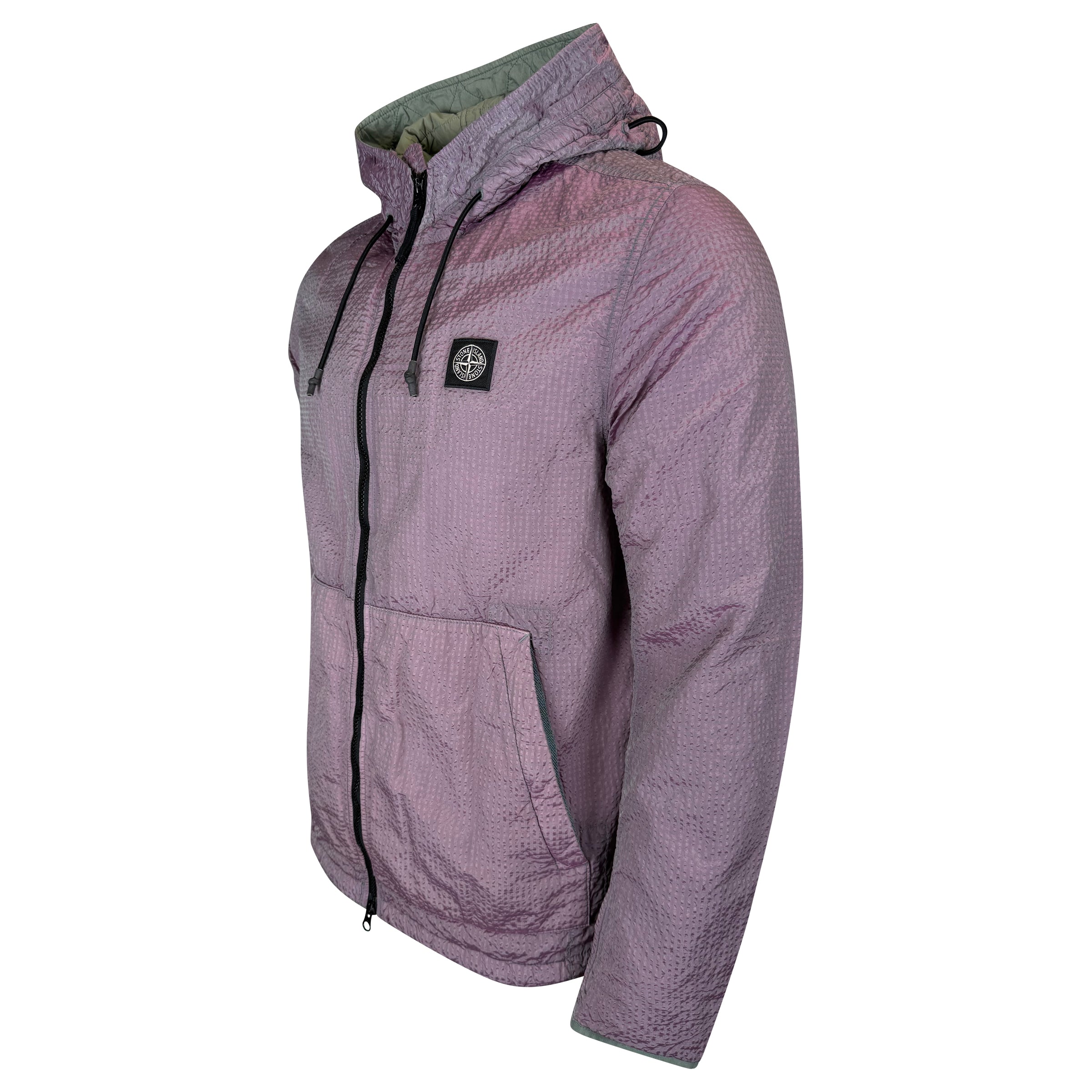 STONE ISLAND PURPLE PADDED COMPASS JACKET - LARGE - Affluent ArchivesUsed HIGH END DESIGNER CLOTHING