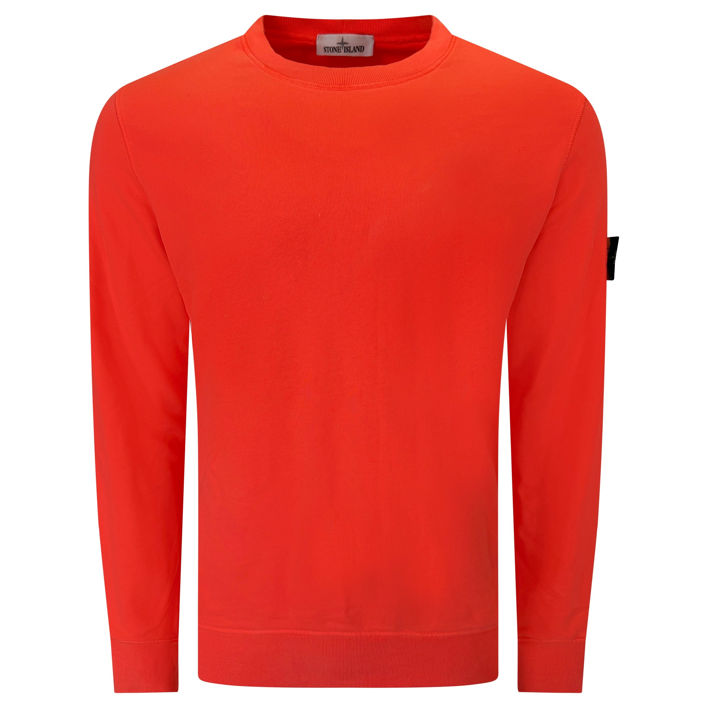 STONE ISLAND RED BADGE SWEATSHIRT - LARGE | PRE OWNED - Affluent ArchivesUsed HIGH END DESIGNER CLOTHING