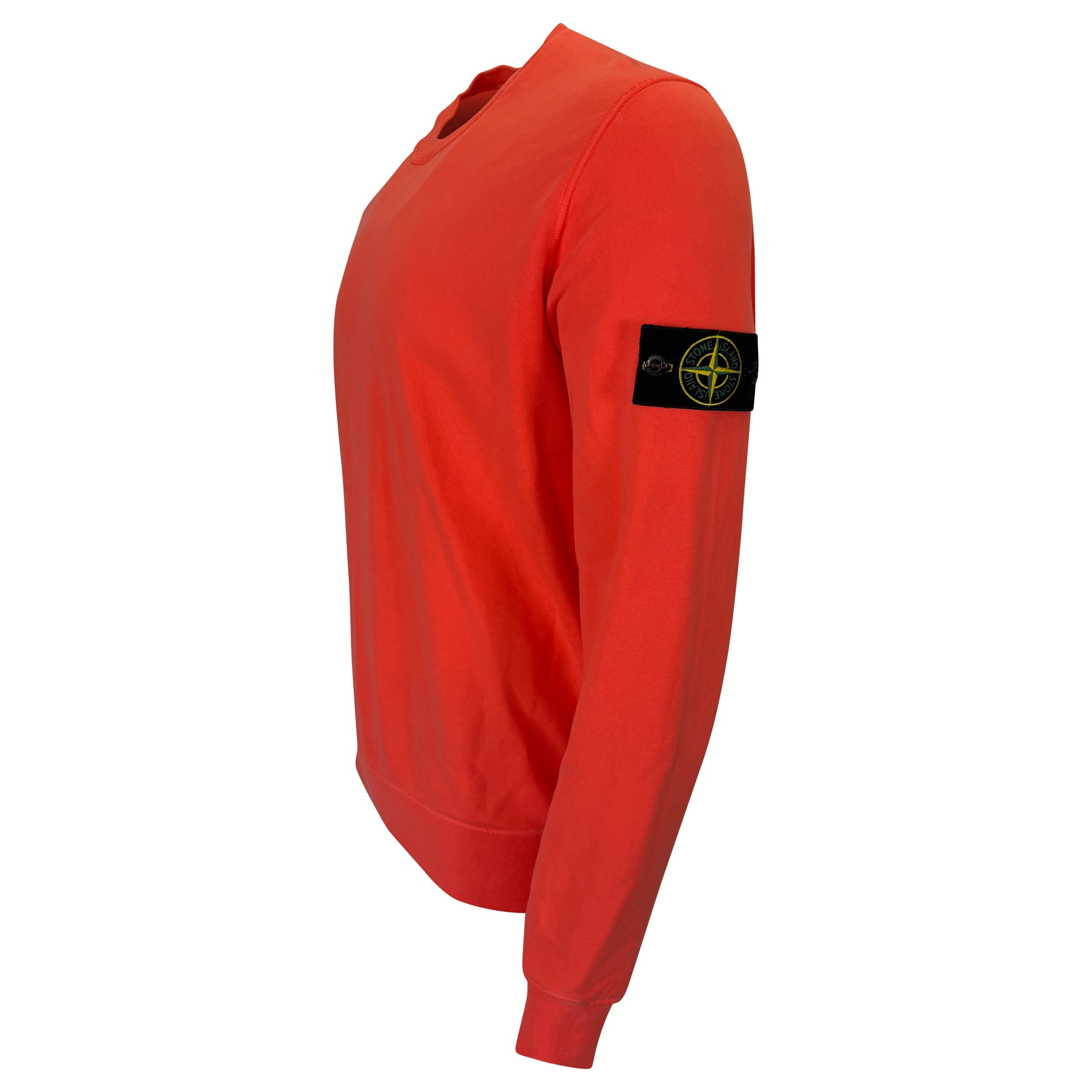 STONE ISLAND RED BADGE SWEATSHIRT - LARGE | PRE OWNED - Affluent ArchivesUsed HIGH END DESIGNER CLOTHING