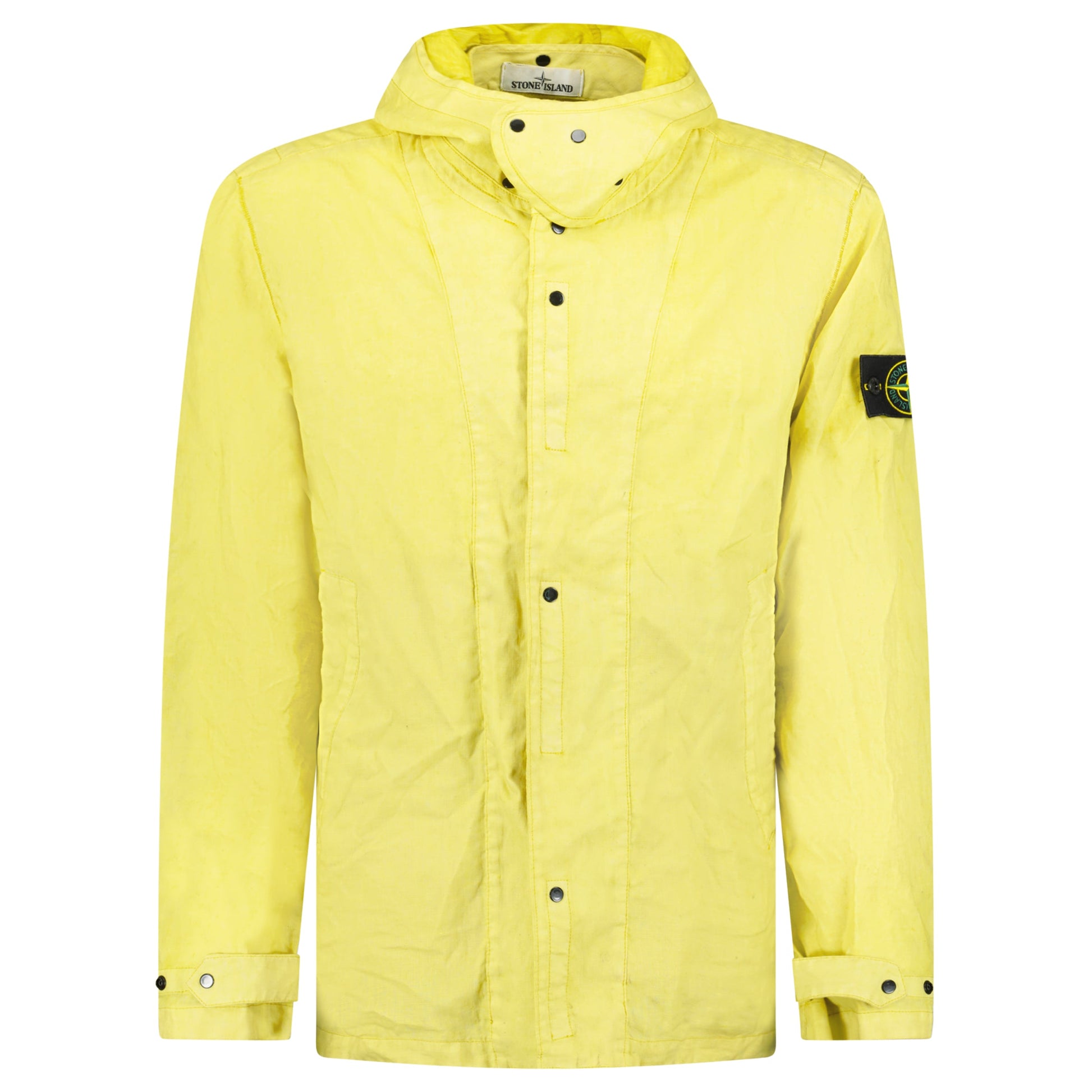 STONE ISLAND YELLOW MAC JACKET - LARGE - Affluent ArchivesUsed HIGH END DESIGNER CLOTHING