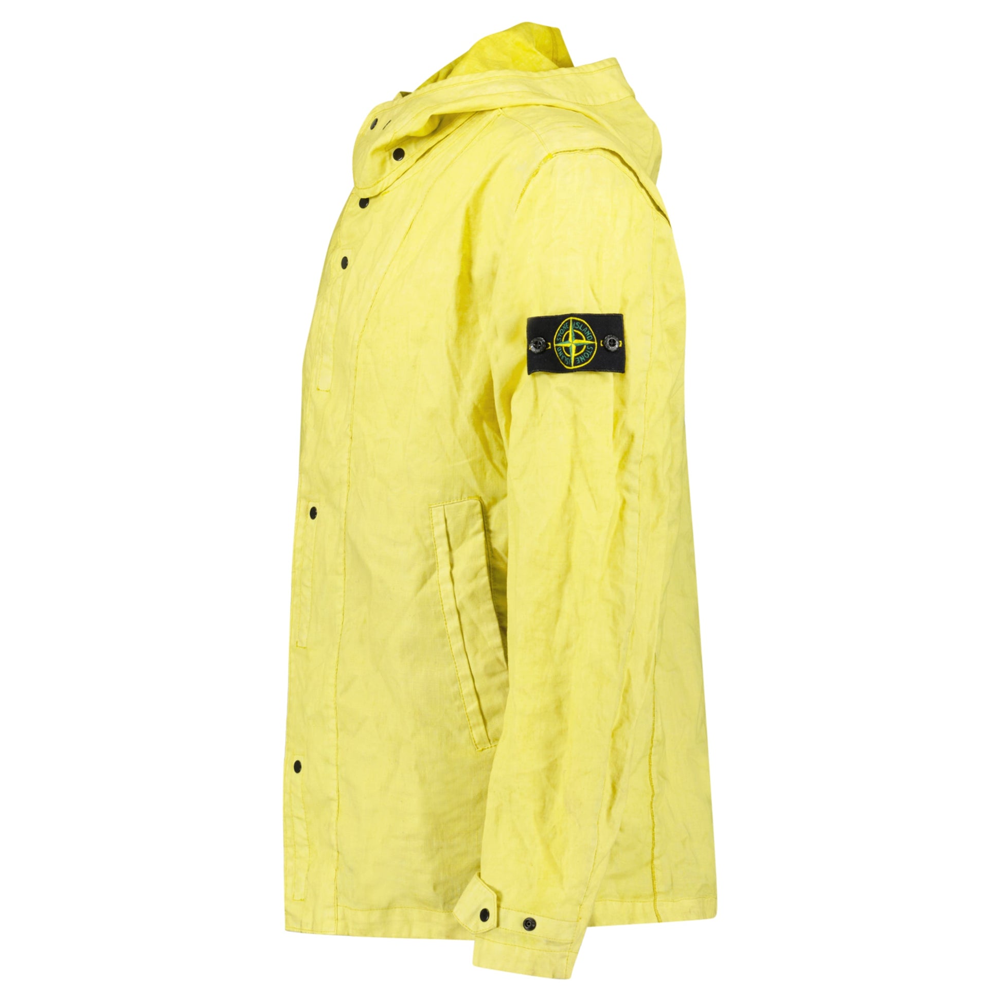 STONE ISLAND YELLOW MAC JACKET - LARGE - Affluent ArchivesUsed HIGH END DESIGNER CLOTHING