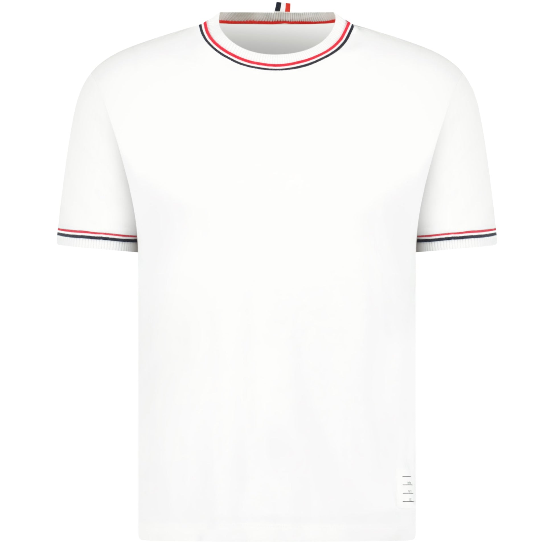 THOM BROWNE WHITE T SHIRT - MEDIUM - Affluent ArchivesUsed HIGH END DESIGNER CLOTHING