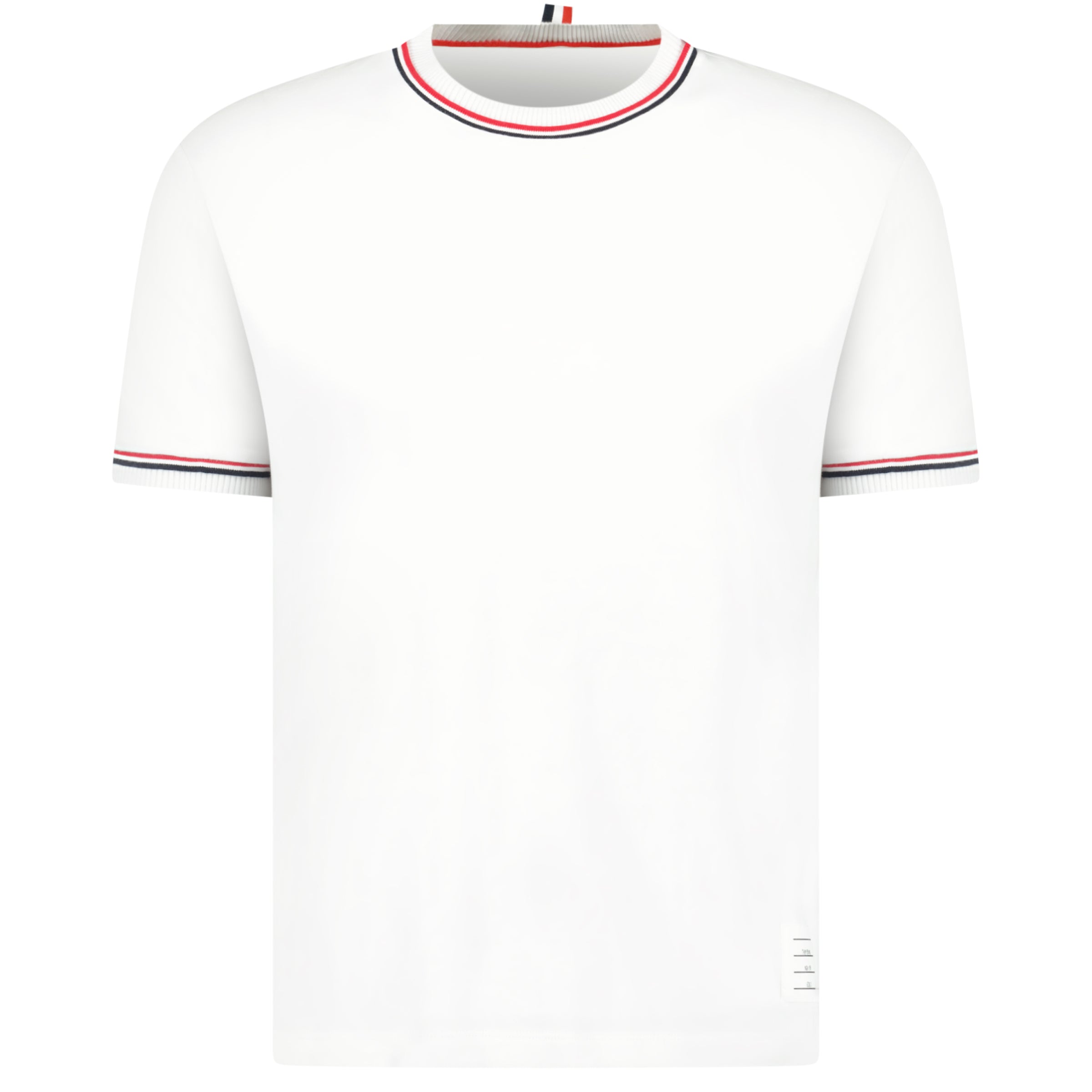 THOM BROWNE WHITE T SHIRT - MEDIUM - Affluent ArchivesUsed HIGH END DESIGNER CLOTHING