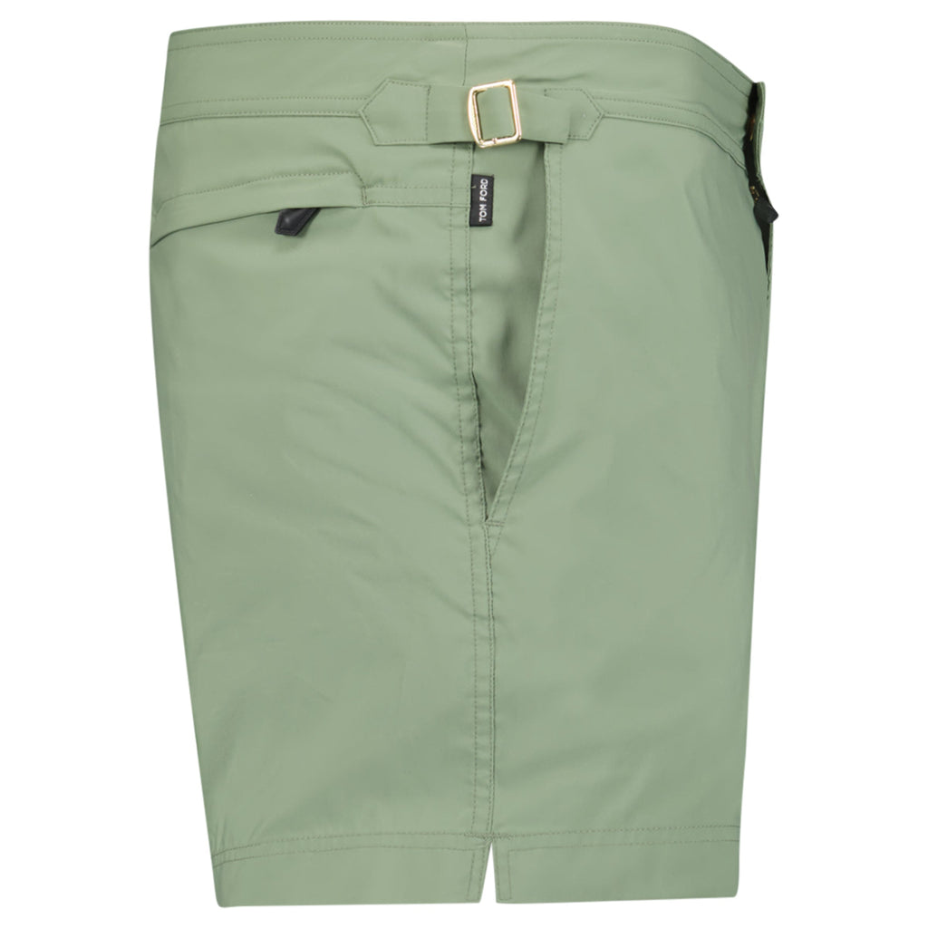 TOM FORD OLIVE SWIM SHORTS - LARGE (Fits Medium) | PRE OWNED - Affluent ArchivesUsed HIGH END DESIGNER CLOTHING