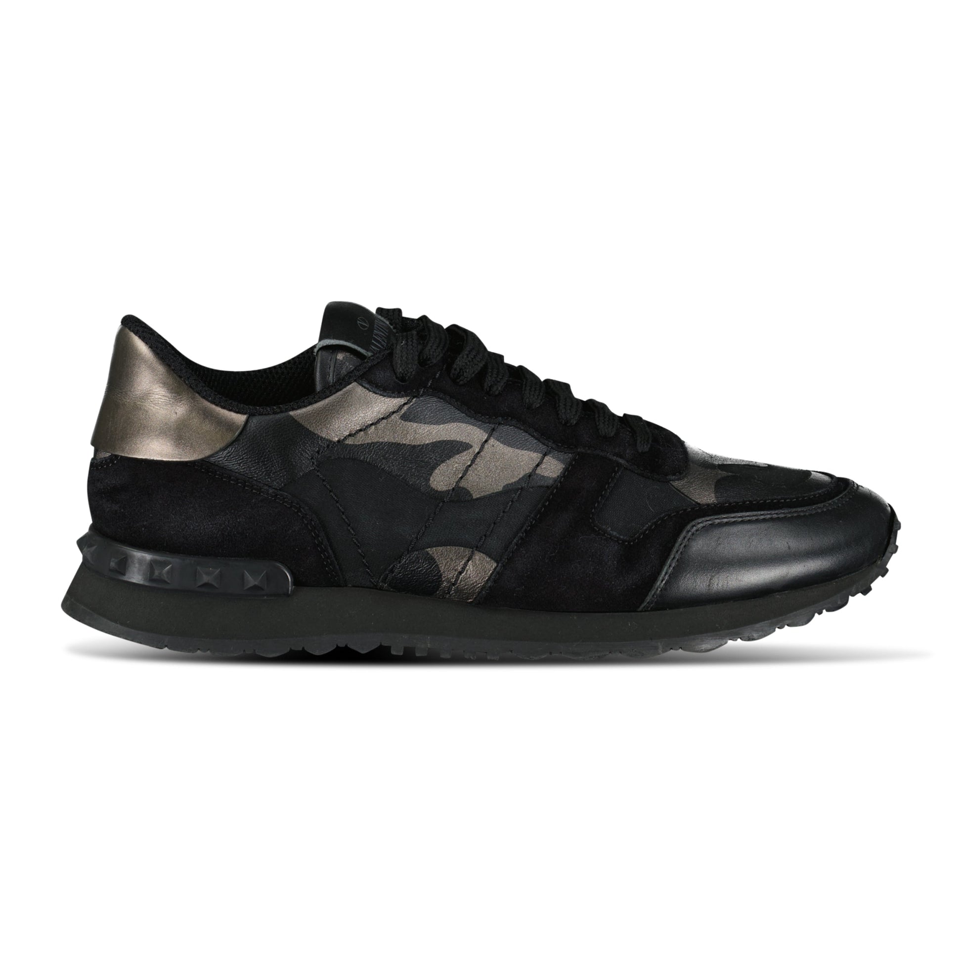 VALENTINO GARAVANI ROCKRUNNER BLACK - UK 6 (40) - Affluent ArchivesUsed HIGH END DESIGNER CLOTHING
