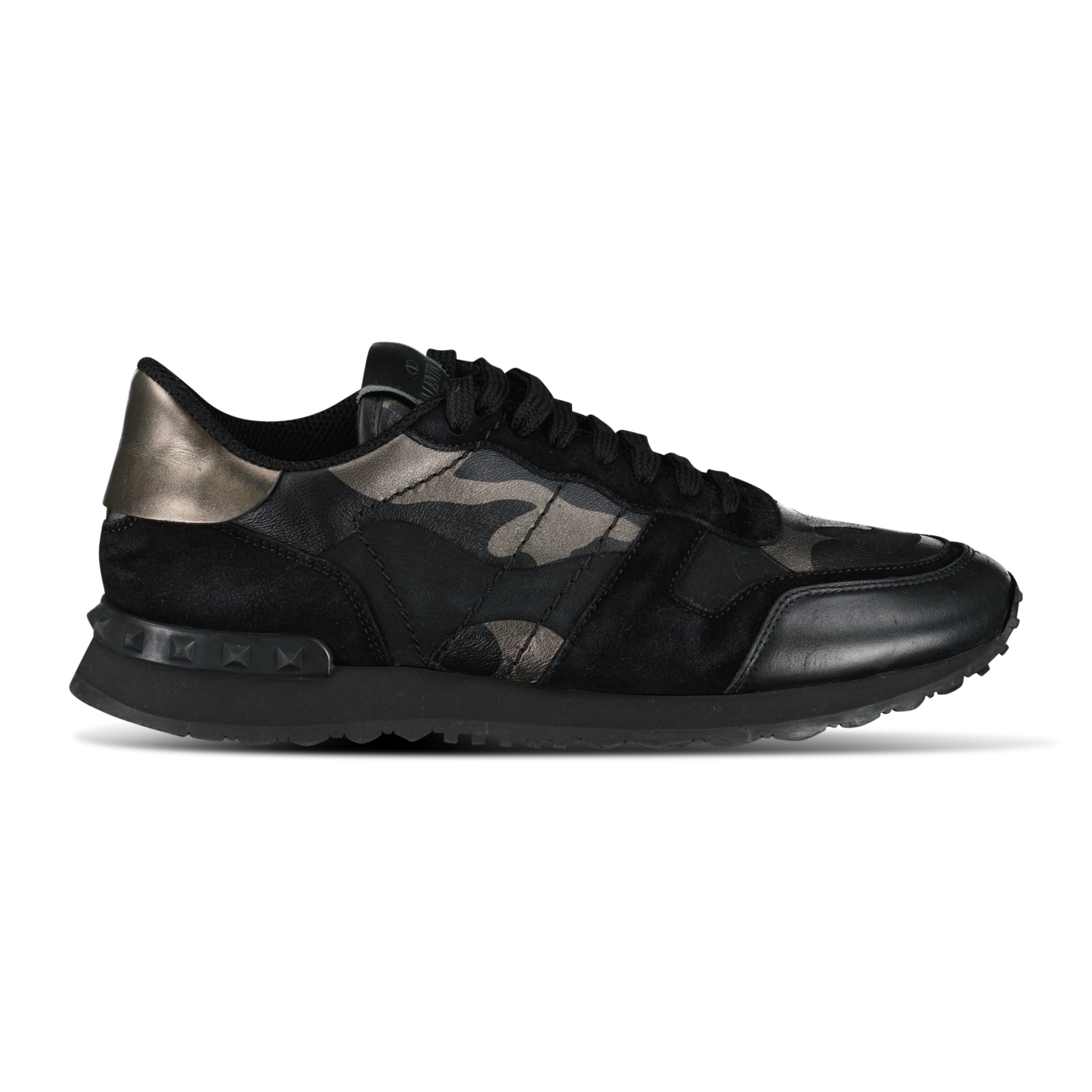 VALENTINO GARAVANI ROCKRUNNER BLACK - UK 6 (40) - Affluent ArchivesUsed HIGH END DESIGNER CLOTHING
