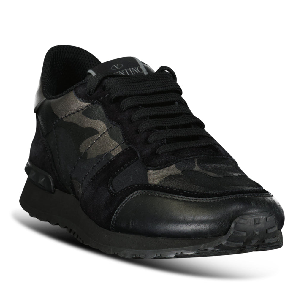 VALENTINO GARAVANI ROCKRUNNER BLACK - UK 6 (40) - Affluent ArchivesUsed HIGH END DESIGNER CLOTHING