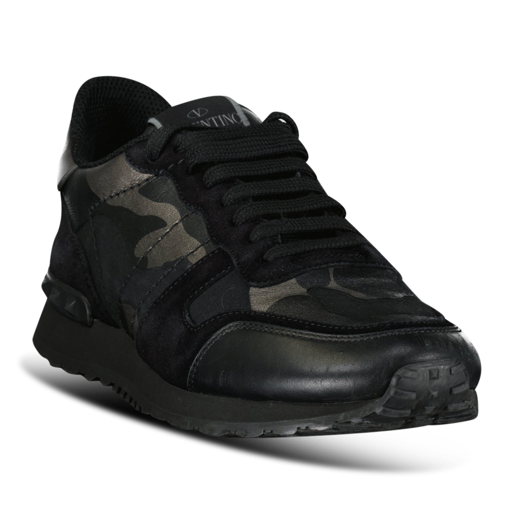 VALENTINO GARAVANI ROCKRUNNER BLACK - UK 6 (40) - Affluent ArchivesUsed HIGH END DESIGNER CLOTHING