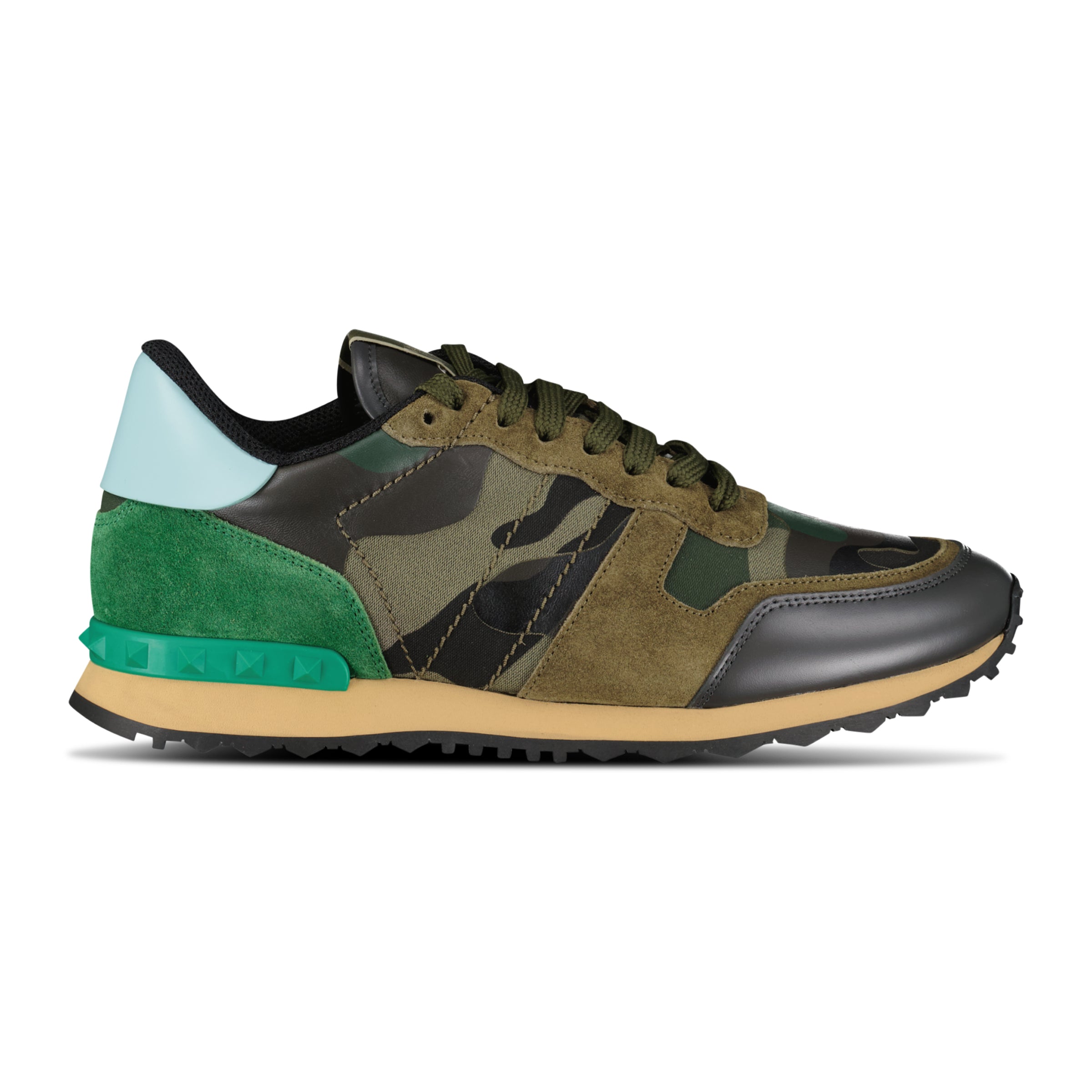 VALENTINO GARAVANI ROCRUNNER GREEN - UK 7 (NEW) - Affluent ArchivesUsed HIGH END DESIGNER CLOTHING