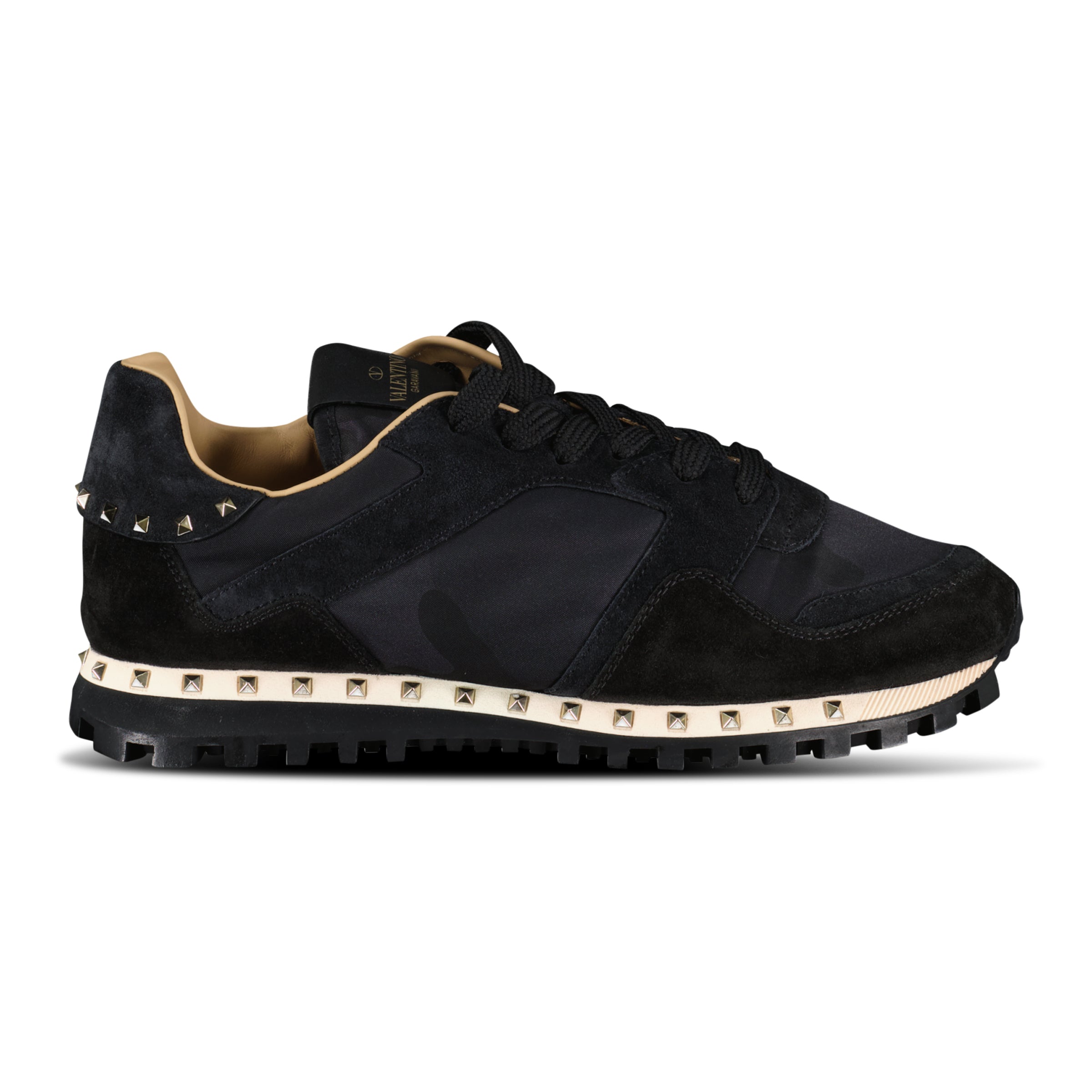 VALENTINO GARAVANI STUD ROCKRUNNER NAVY - UK 7 (NEW WITHOUT BOX) - Affluent ArchivesUsed HIGH END DESIGNER CLOTHING