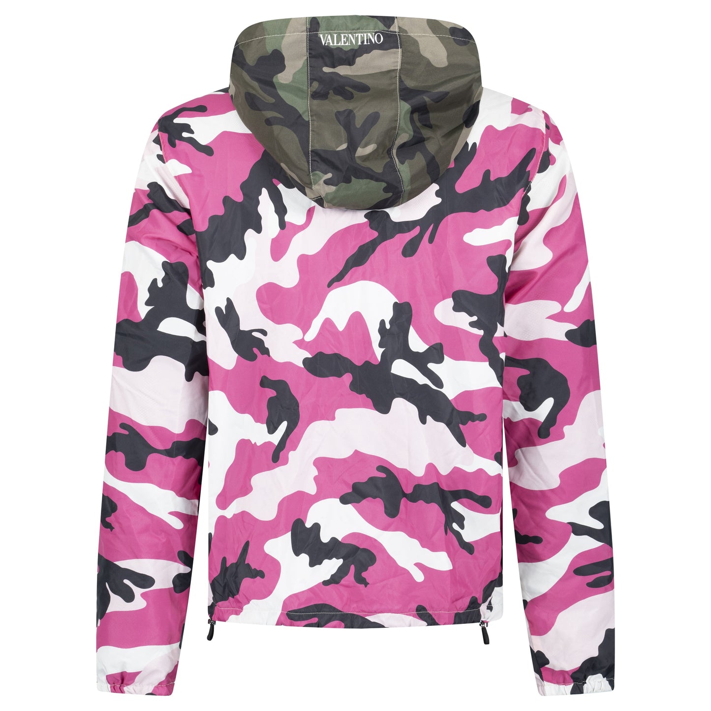 VALENTINO PINK CAMO WINDBREAKER - 48 (M) - Affluent ArchivesUsed HIGH END DESIGNER CLOTHING