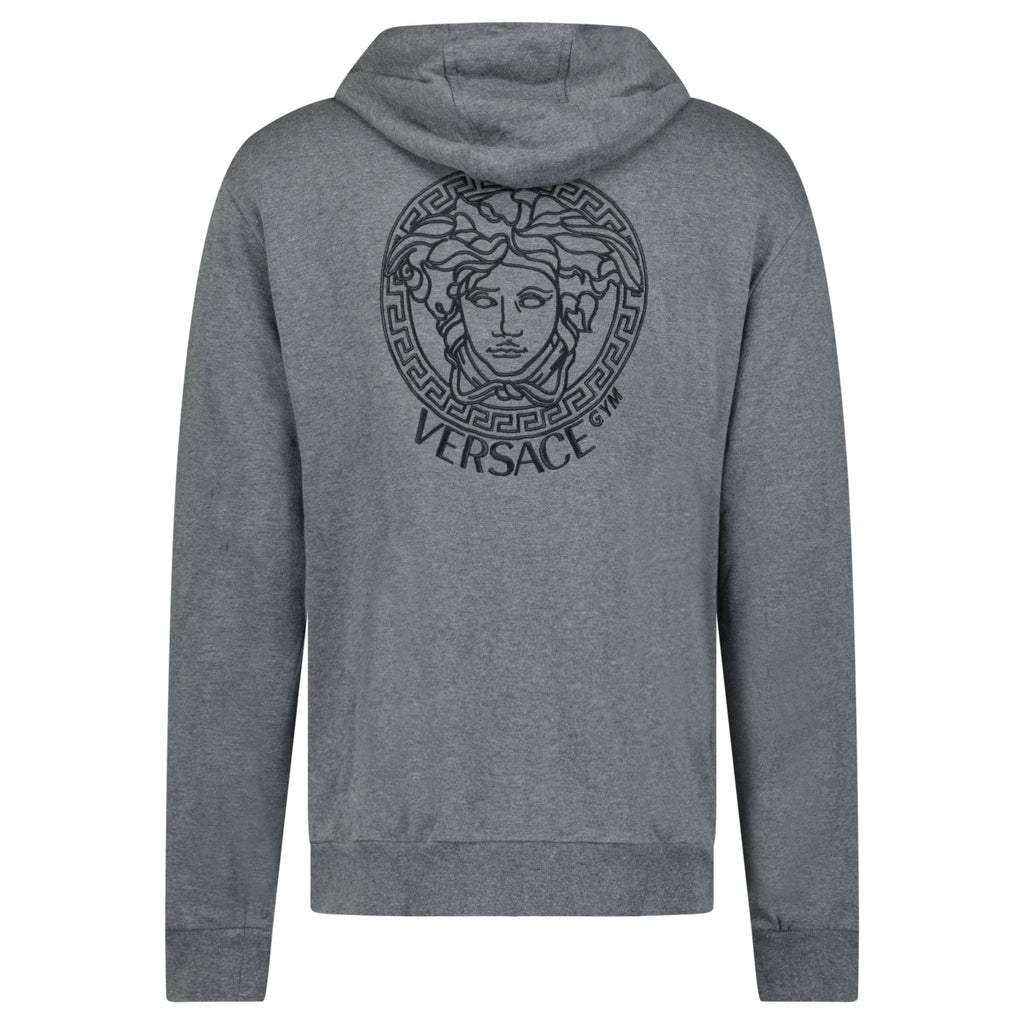 VERSACE GREY HOODIE - MEDIUM - Affluent ArchivesUsed HIGH END DESIGNER CLOTHING