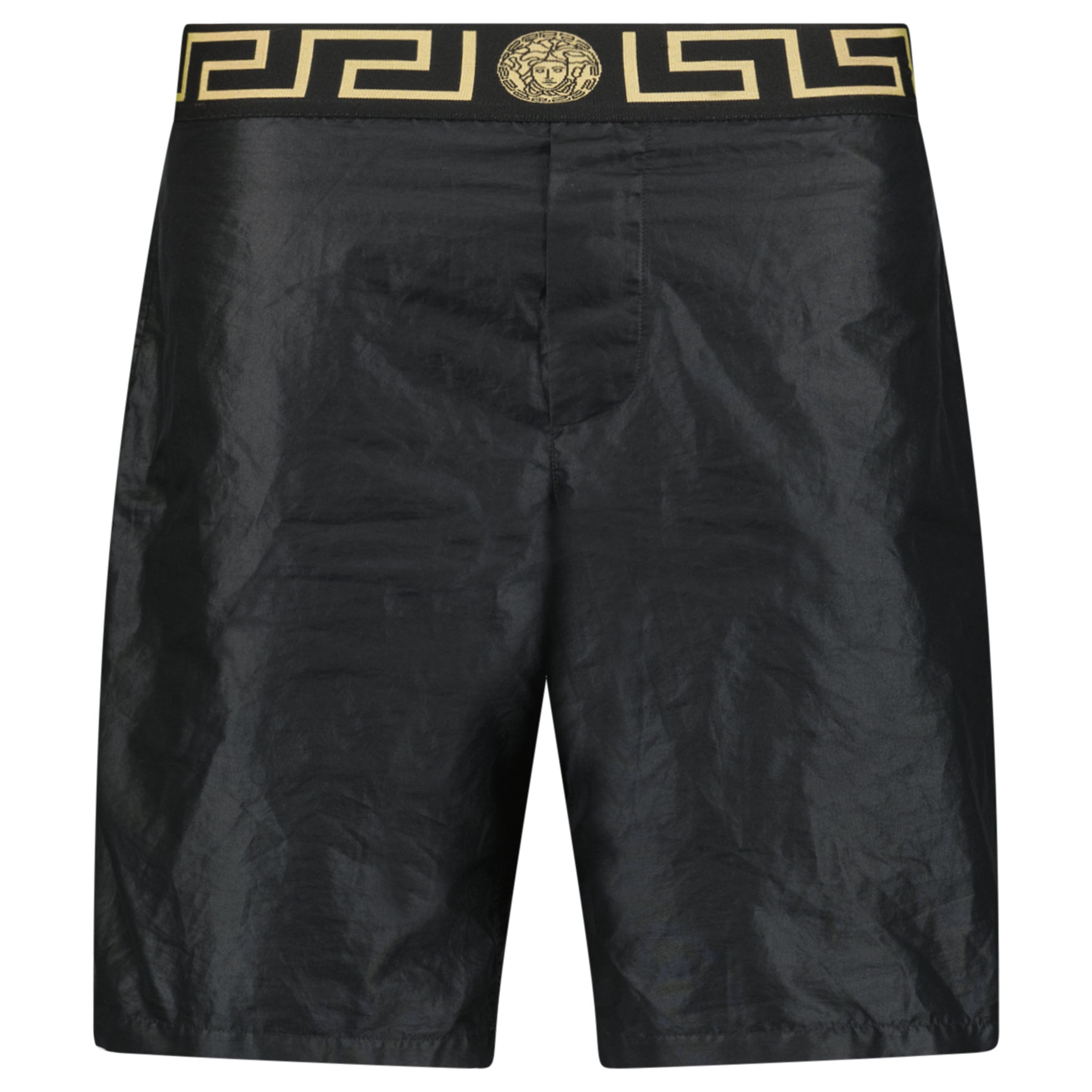 VERSACE SWIM SHORTS BLACK - MEDIUM | PRE OWNED - Affluent ArchivesUsed HIGH END DESIGNER CLOTHING