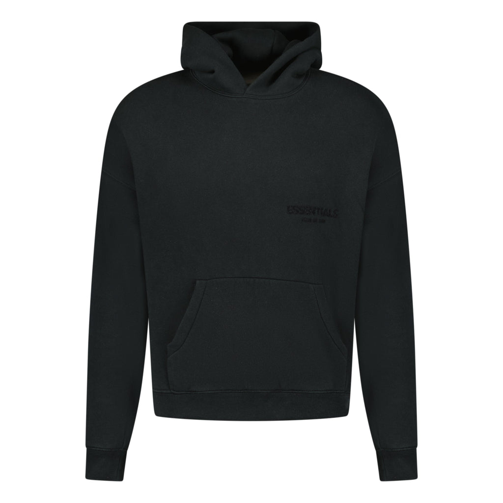ESSENTIALS FEAR OF GOD HOODIE BLACK - affluentarchivesUsed HIGH END DESIGNER CLOTHING