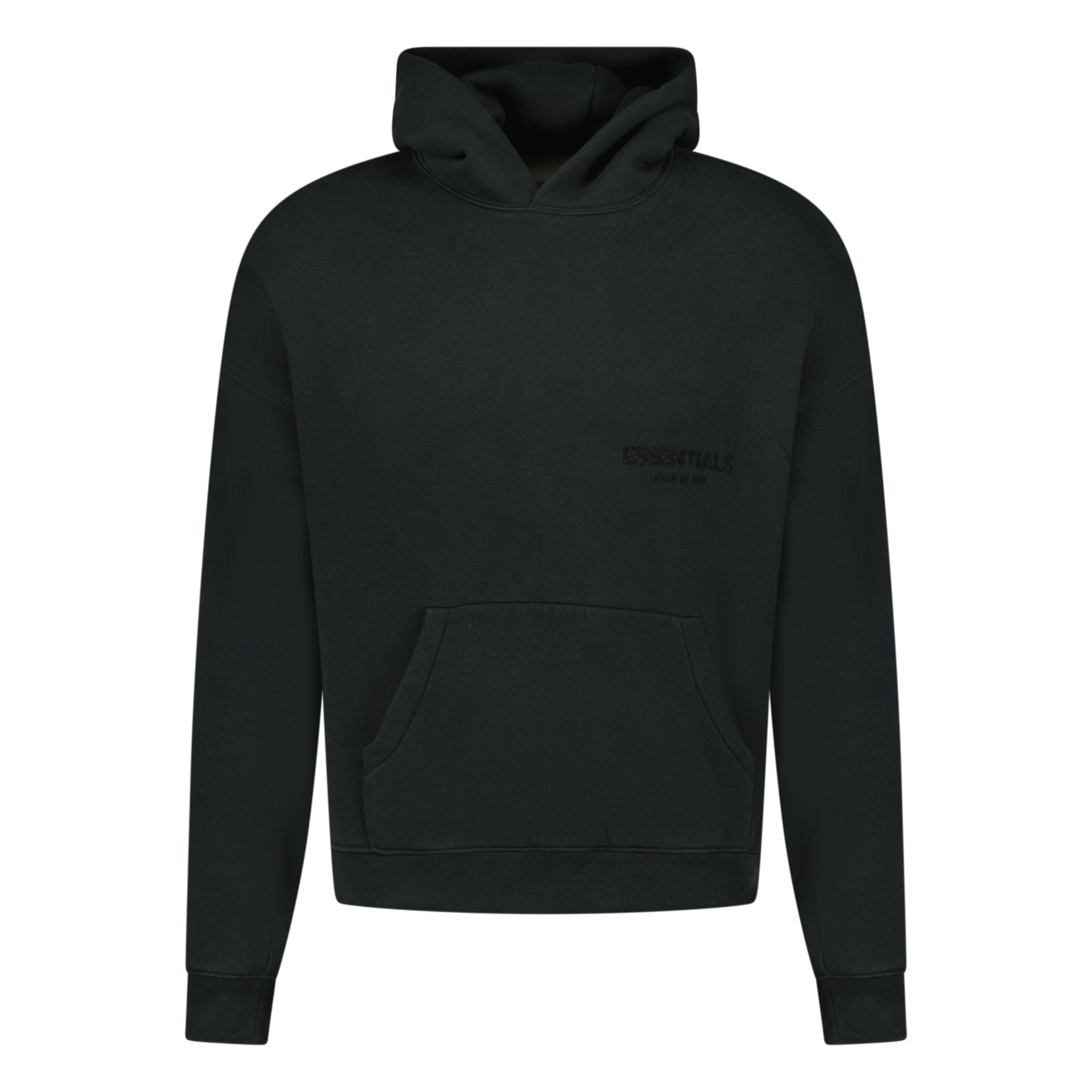 ESSENTIALS FEAR OF GOD HOODIE BLACK - affluentarchivesUsed HIGH END DESIGNER CLOTHING