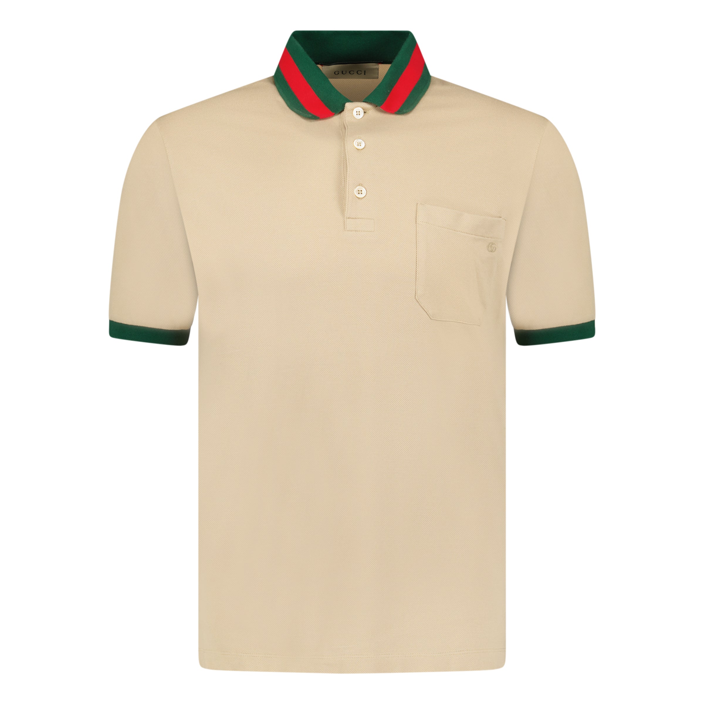 GUCCI POLO WITH WEB COLLAR - SMALL - affluentarchivesUsed HIGH END DESIGNER CLOTHING