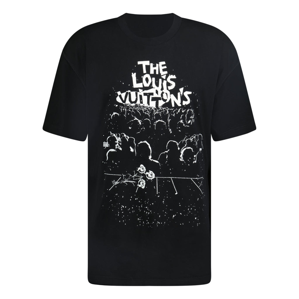 LOUIS VUITTON LOGO T SHIRT BLACK - XXL - affluentarchivesUsed HIGH END DESIGNER CLOTHING