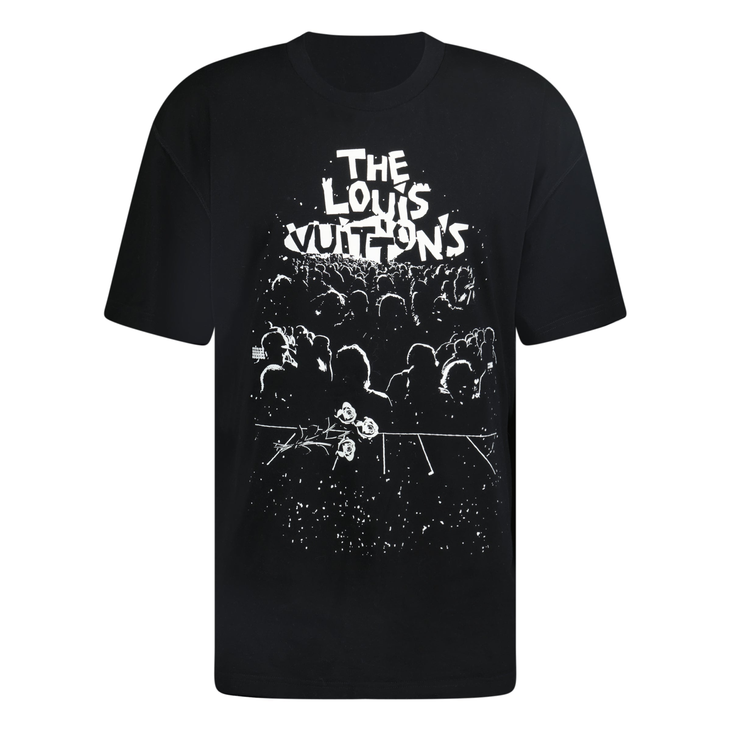 LOUIS VUITTON LOGO T SHIRT BLACK - XXL - affluentarchivesUsed HIGH END DESIGNER CLOTHING