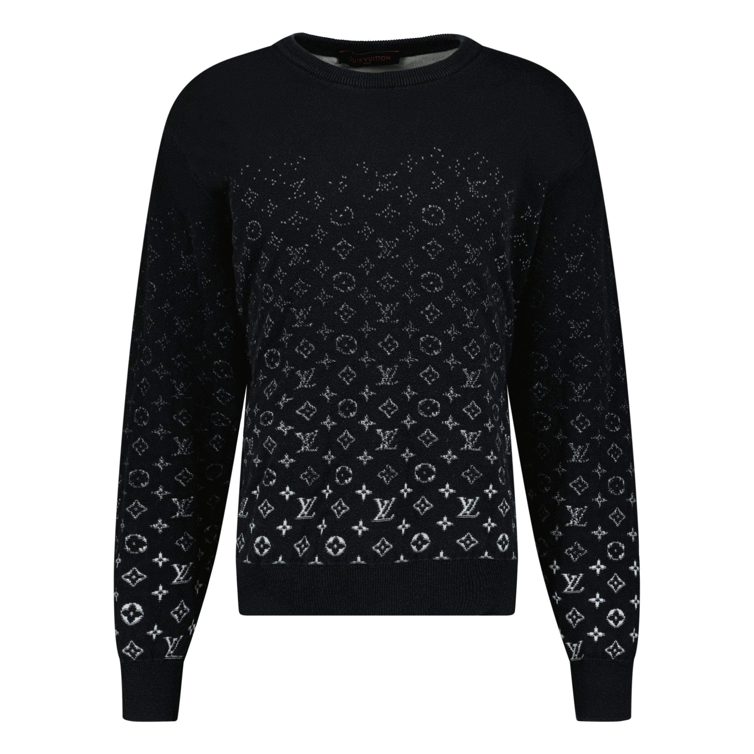 LOUIS VUITTON MONOGRAM SWEATSHIRT BLACK - XXL (FITS XL) - affluentarchivesUsed HIGH END DESIGNER CLOTHING