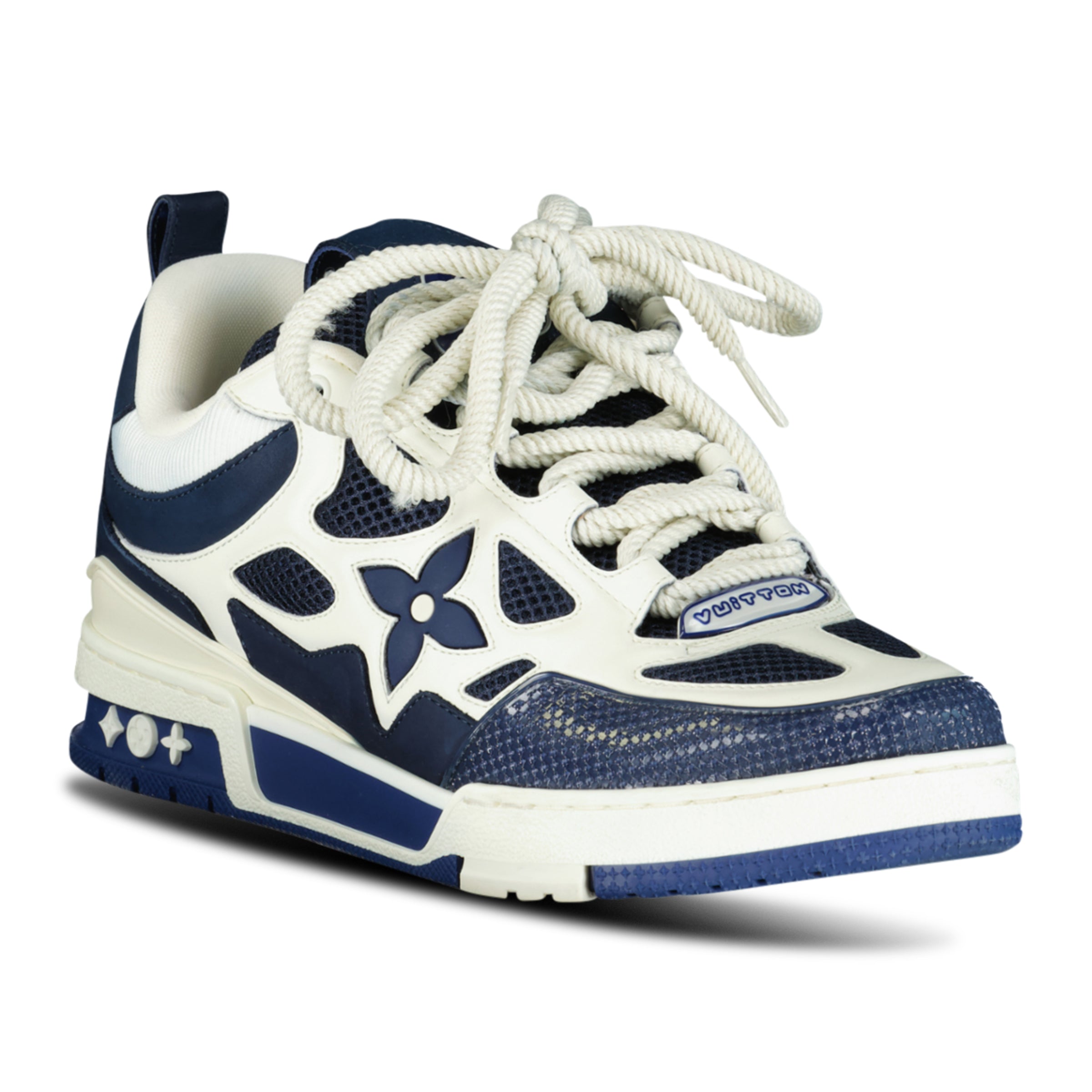 LOUIS VUITTON SKATE SNEAKER NAVY - UK 8 (Fit 9) - affluentarchivesUsed HIGH END DESIGNER CLOTHING