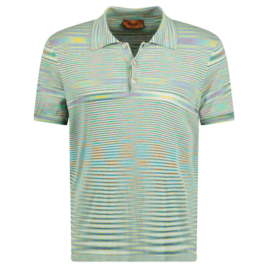 MISSONI CASHMERE POLO GREEN - affluentarchivesUsed HIGH END DESIGNER CLOTHING