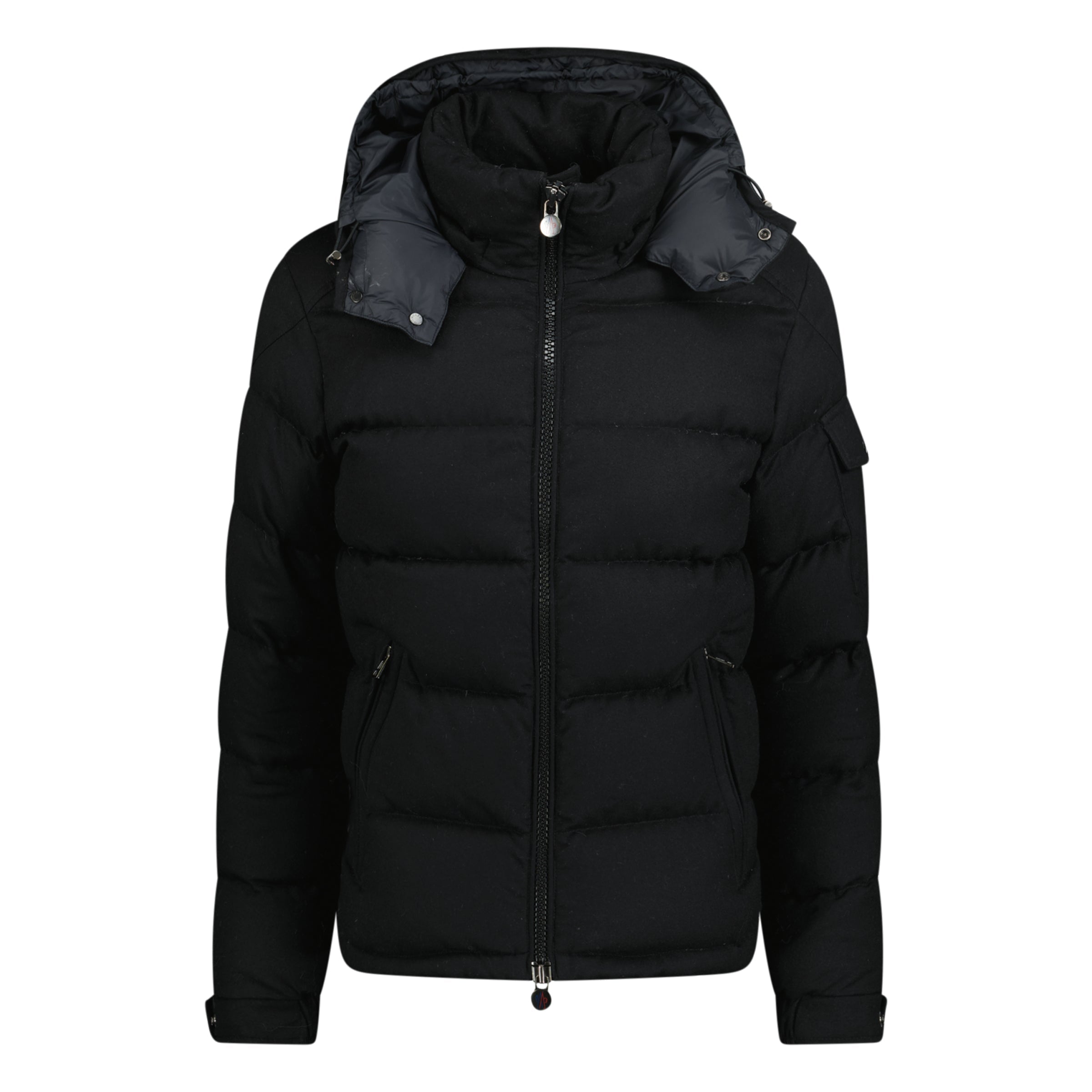 MONCLER FELT DOWN COAT - SIZE 2 (S) - affluentarchivesUsed HIGH END DESIGNER CLOTHING