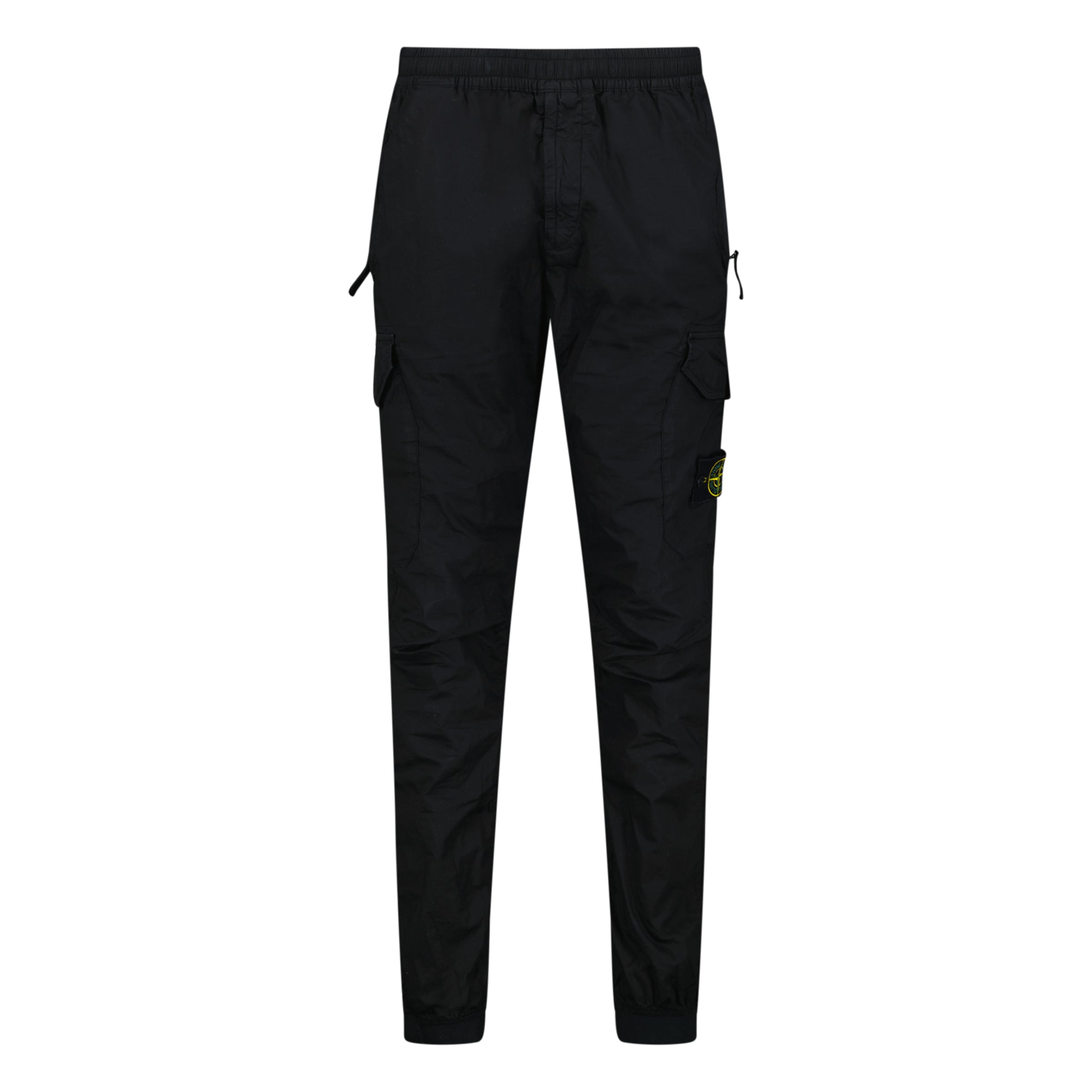 STONE ISLAND COMPASS CARGO TROUSERS BLACK - 30W - affluentarchivesUsed HIGH END DESIGNER CLOTHING