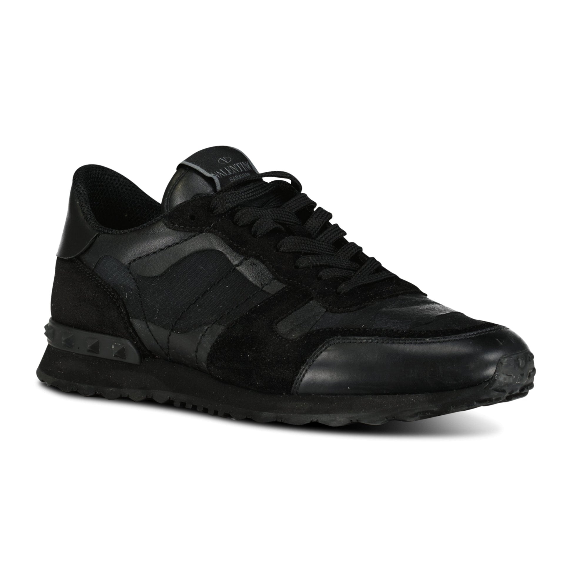 VALENTINO GARAVANI ROCKRUNNER BLACK - UK 6 (40) (NEW) - affluentarchivesUsed HIGH END DESIGNER CLOTHING