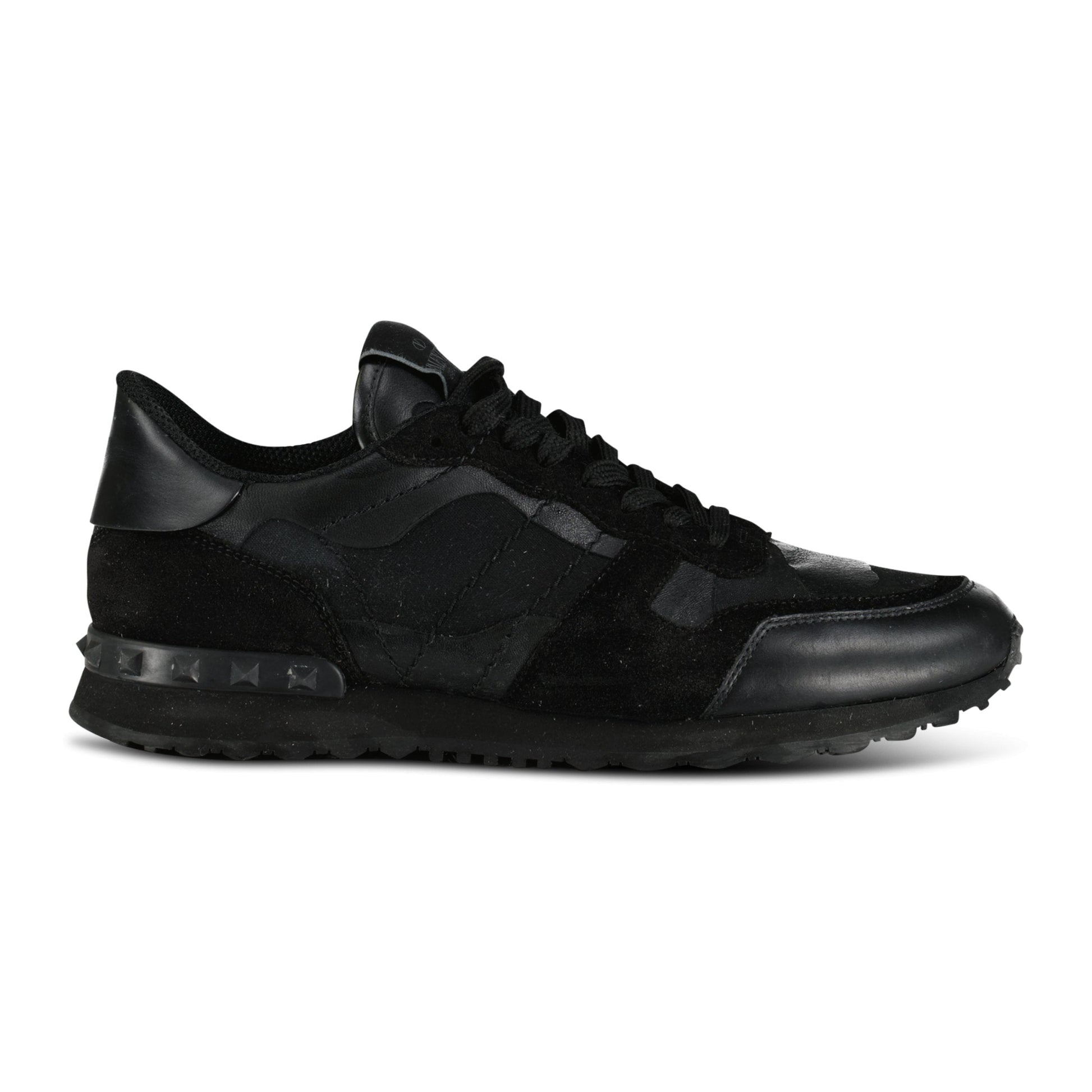 VALENTINO GARAVANI ROCKRUNNER BLACK - UK 6 (40) (NEW) - affluentarchivesUsed HIGH END DESIGNER CLOTHING